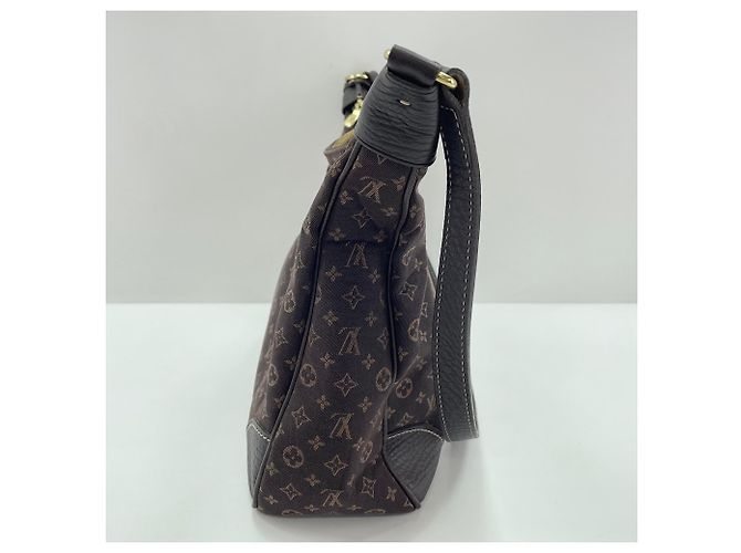 Borsa a tracolla Louis Vuitton Monogram Mini Lin Marrone - vista 4