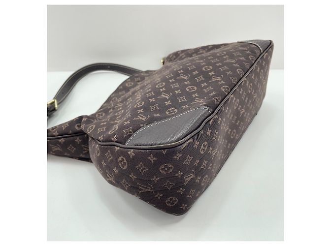 Borsa a tracolla Louis Vuitton Monogram Mini Lin Marrone - vista 7