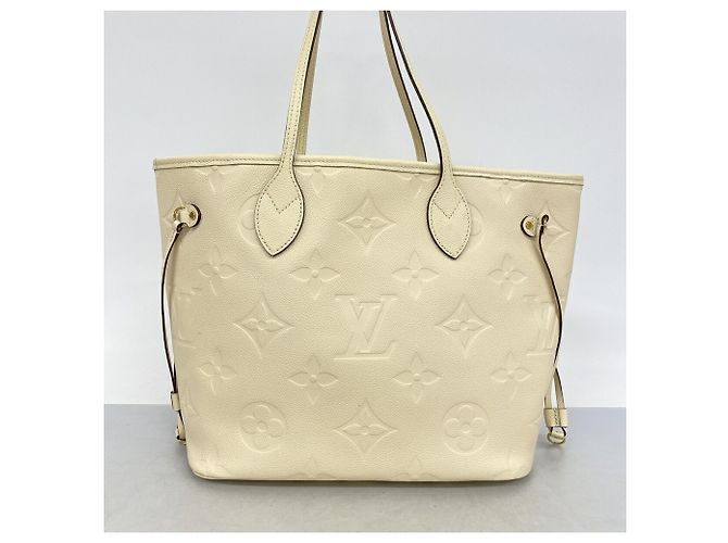 Borsa Tote Louis Vuitton Monogram Empreinte Neverfull MM Crudo - vista 10