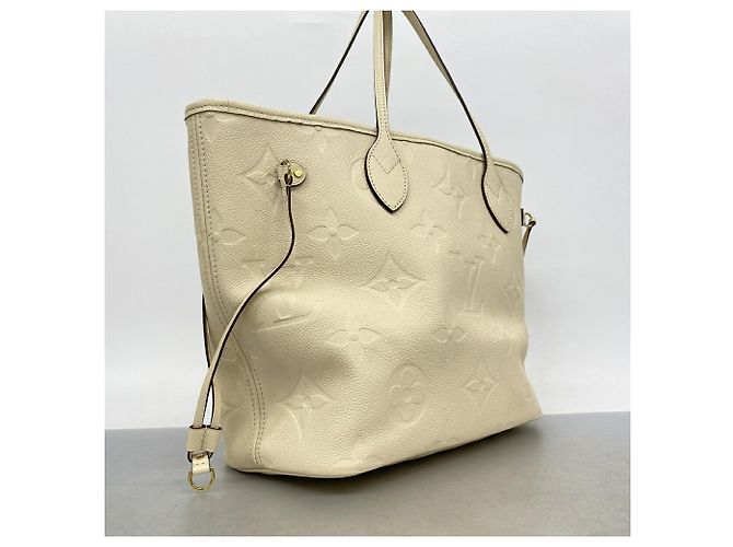 Borsa Tote Louis Vuitton Monogram Empreinte Neverfull MM Crudo - vista 2