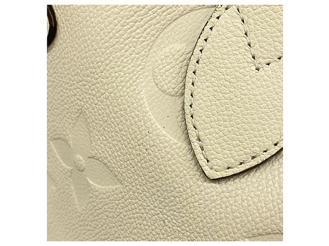 Borsa Tote Louis Vuitton Monogram Empreinte Neverfull MM Crudo - vista 9