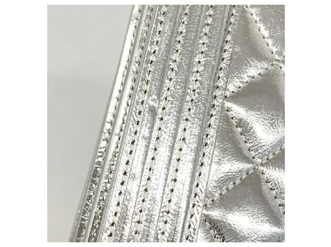 Borsa a tracolla Chanel Boy Chain in argento - vista 10