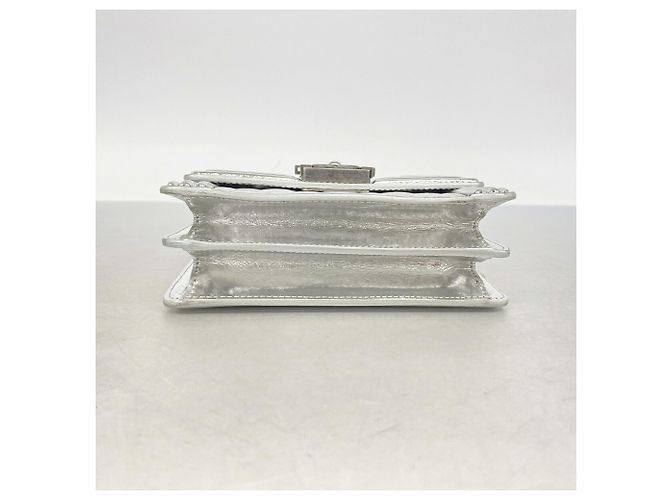 Borsa a tracolla Chanel Boy Chain in argento - vista 3