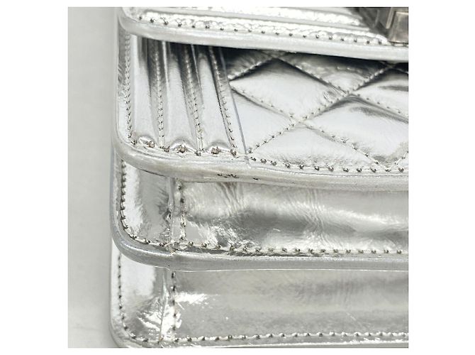 Borsa a tracolla Chanel Boy Chain in argento - vista 6