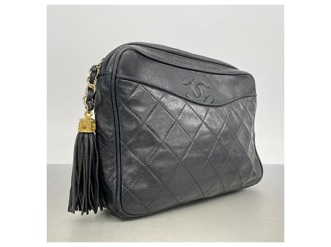 Borsa a tracolla Chanel Matelassé Nero - vista 2