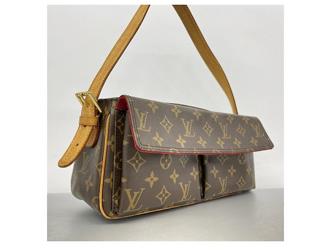 Borsa a spalla Louis Vuitton Monogram Vivacite MM Marrone - vista 2