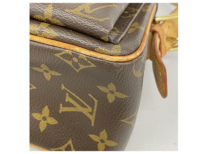 Borsa a spalla Louis Vuitton Monogram Vivacite MM Marrone - vista 7