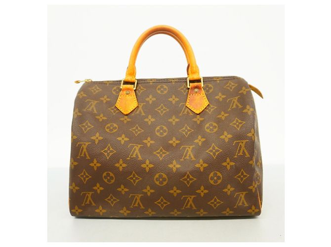 Borsa Louis Vuitton Monogram Speedy 30 Marrone - vista 11