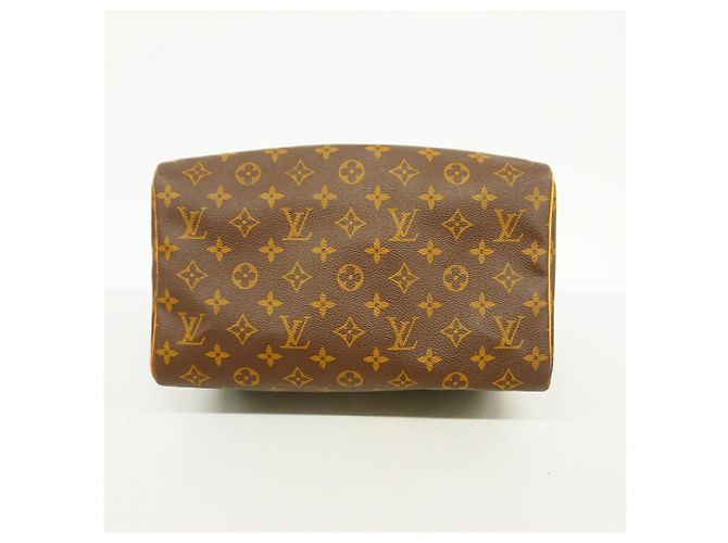 Borsa Louis Vuitton Monogram Speedy 30 Marrone - vista 3