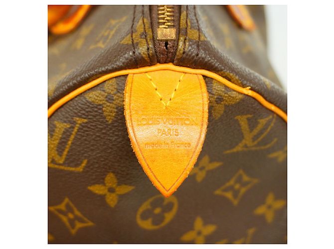 Borsa Louis Vuitton Monogram Speedy 30 Marrone - vista 5