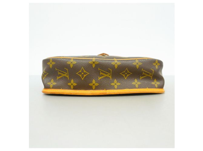 Borsa a tracolla Louis Vuitton Monogram Gibeciere PM Marrone - vista 3
