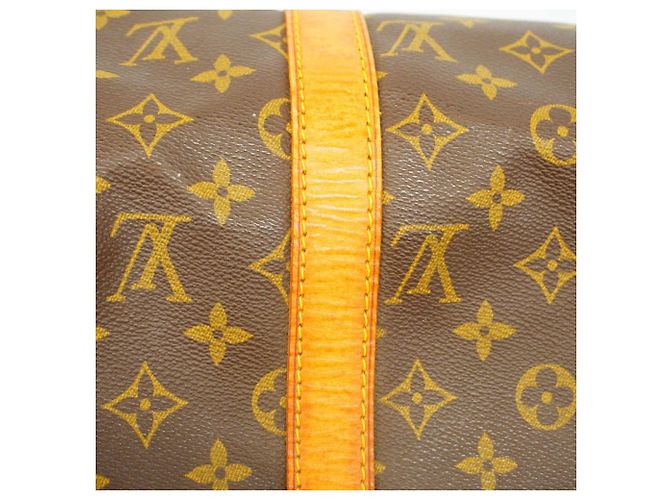 Borsa Louis Vuitton Monogram Keepall 50 Marrone - vista 11