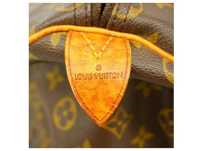 Borsa Louis Vuitton Monogram Keepall 50 Marrone - vista 5