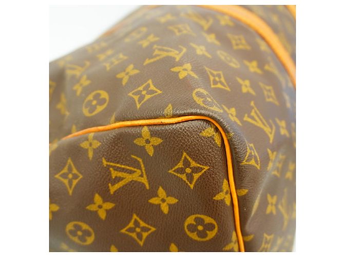 Borsa Louis Vuitton Monogram Keepall 50 Marrone - vista 6