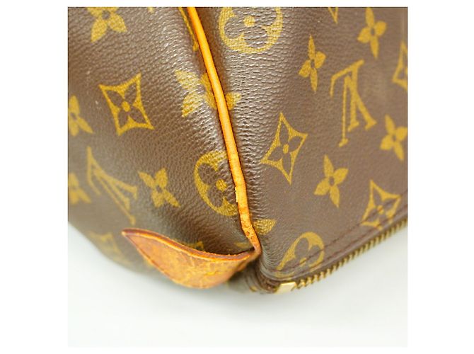 Borsa Louis Vuitton Monogram Keepall 50 Marrone - vista 7