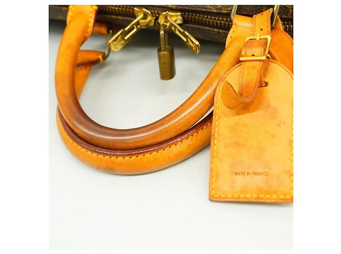 Borsa Louis Vuitton Monogram Keepall 50 Marrone - vista 8