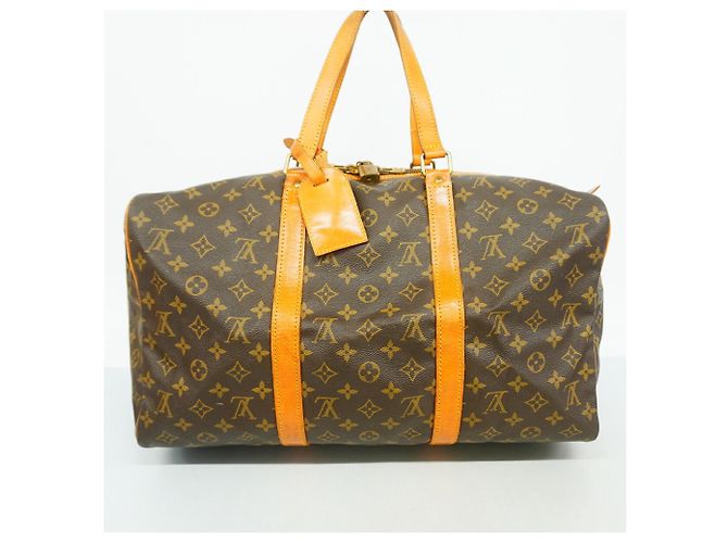 Borsa Louis Vuitton Boston Monogram Saxpool 45 Brown Marrone - vista 11