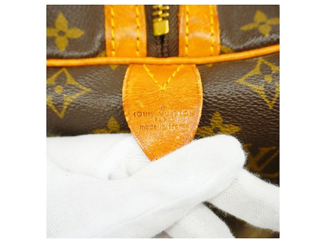 Borsa Louis Vuitton Boston Monogram Saxpool 45 Brown Marrone - vista 5