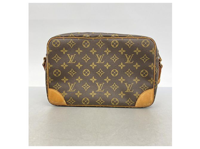 Borsa a tracolla Louis Vuitton Monogram Trocadero 30 Marrone - vista 13