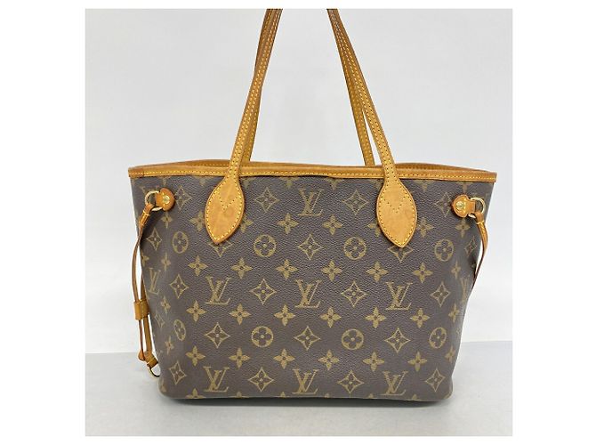 Borsa Tote Louis Vuitton Monogram Neverfull PM Marrone - vista 14