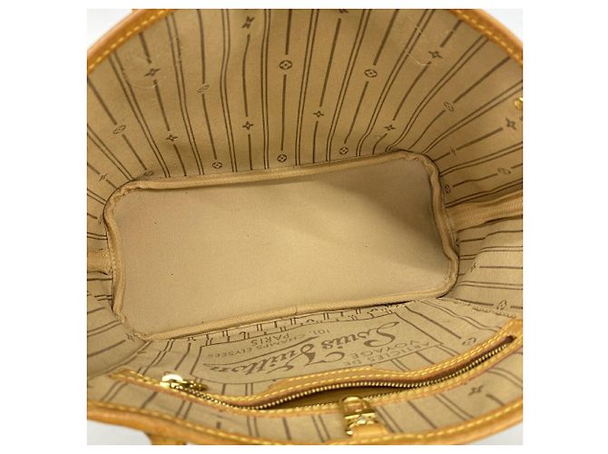 Borsa Tote Louis Vuitton Monogram Neverfull PM Marrone - vista 4