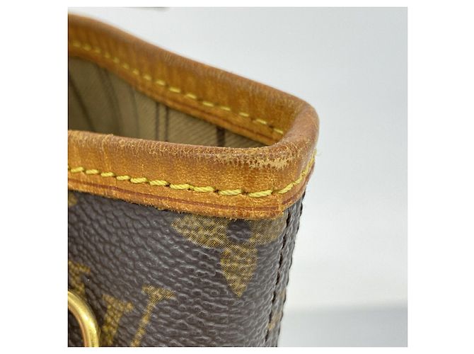 Borsa Tote Louis Vuitton Monogram Neverfull PM Marrone - vista 8