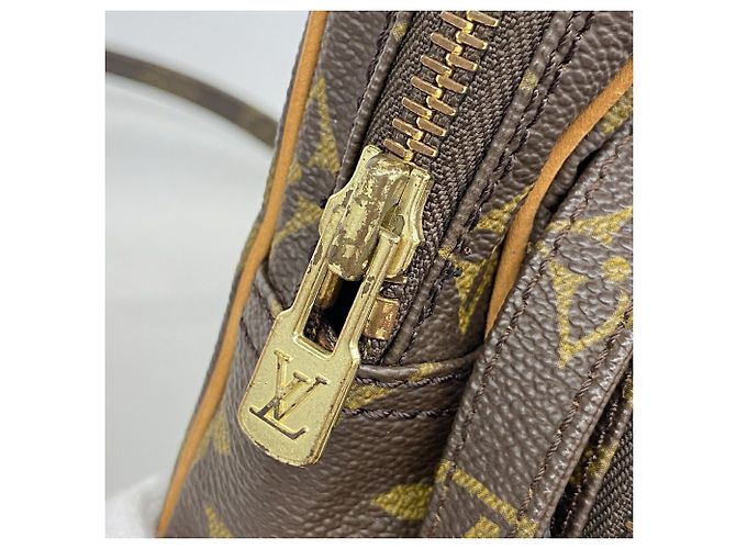 Borsa a tracolla Louis Vuitton Monogram Mini Amazon Marrone - vista 10