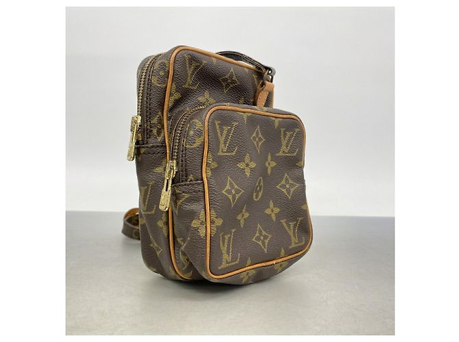 Borsa a tracolla Louis Vuitton Monogram Mini Amazon Marrone - vista 2