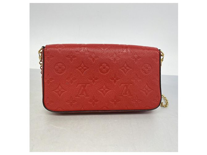 Louis Vuitton Monogram Empreinte Pochette Felicie Fuschia - vista 9