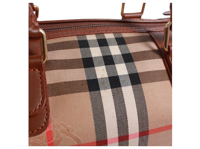 Borsa Mini Boston Burberry Marrone - vista 10