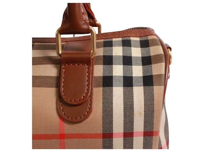 Borsa Mini Boston Burberry Marrone - vista 13