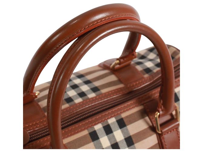 Borsa Mini Boston Burberry Marrone - vista 14