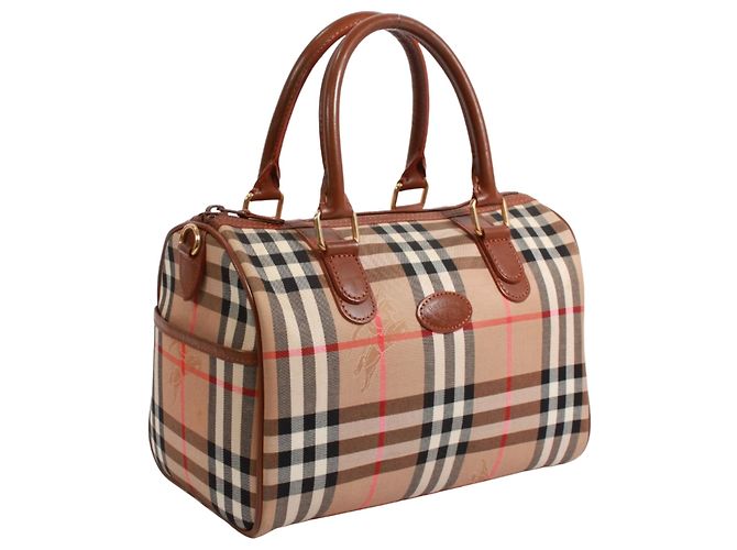 Borsa Mini Boston Burberry Marrone - vista 2
