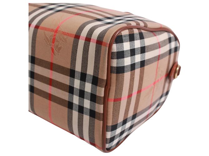 Borsa Mini Boston Burberry Marrone - vista 5