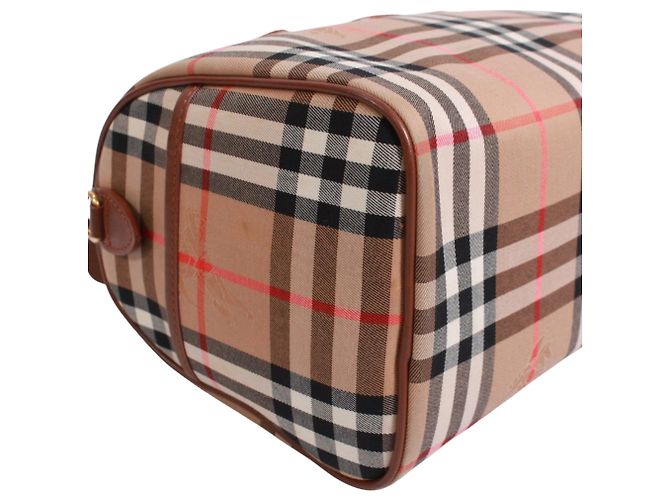 Borsa Mini Boston Burberry Marrone - vista 6