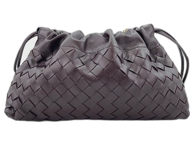 Borsa Bottega Veneta Intrecciato Marrone - vista 2