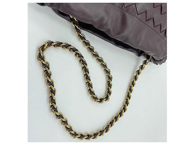 Borsa Bottega Veneta Intrecciato Marrone - vista 9