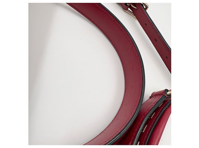 Borsa Valentino in tela borchiata in Red Rosso - vista 11