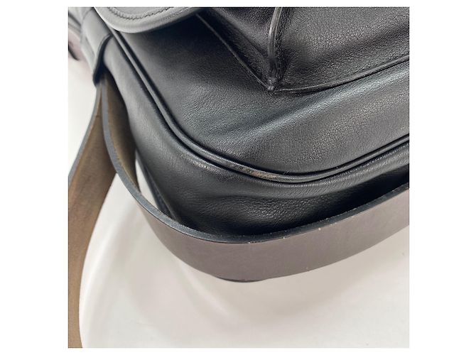 Hermès Borsa Messenger HERMES Balda Crossbody Nera Nero - vista 8