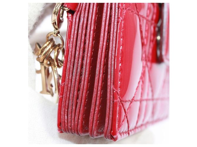 Tarjetero Christian Dior Cannage Roja - vista 10