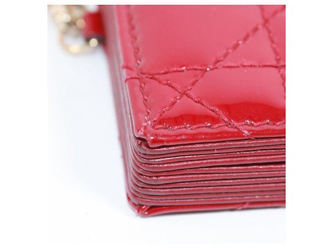 Tarjetero Christian Dior Cannage Roja - vista 11