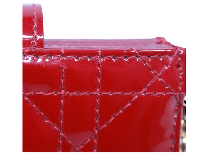 Tarjetero Christian Dior Cannage Roja - vista 14