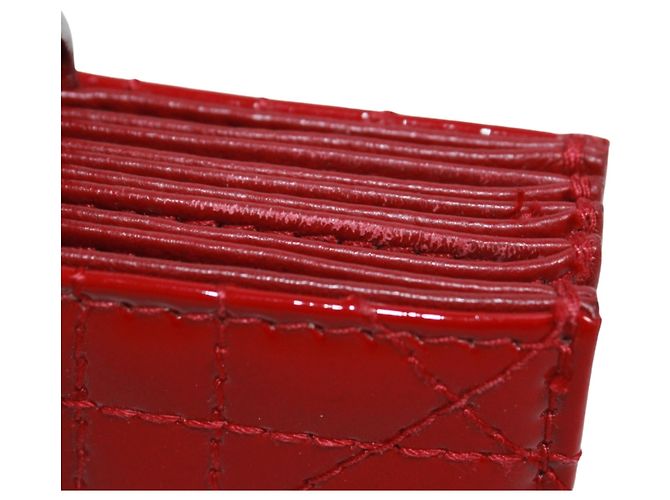 Tarjetero Christian Dior Cannage Roja - vista 16