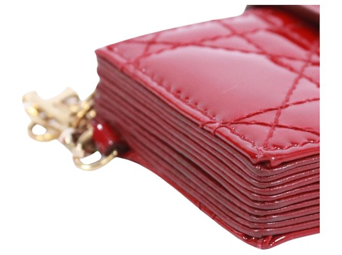 Tarjetero Christian Dior Cannage Roja - vista 6