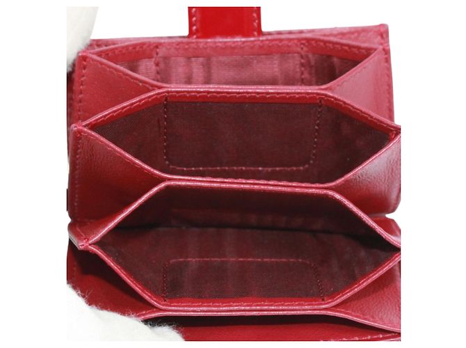 Tarjetero Christian Dior Cannage Roja - vista 7