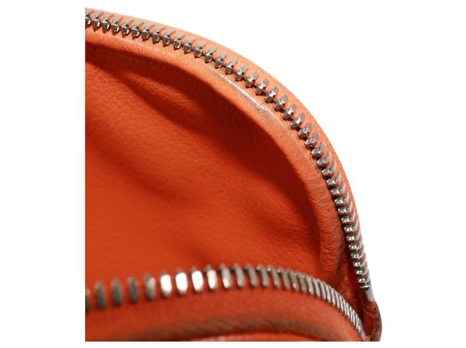 Hermès Borsa Shoulder Pouch Hermes in pelle Epsom Orange Arancione - vista 11