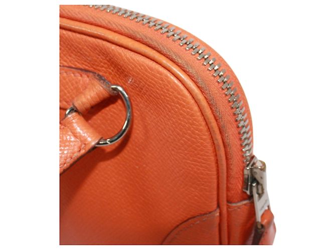 Hermès Borsa Shoulder Pouch Hermes in pelle Epsom Orange Arancione - vista 13