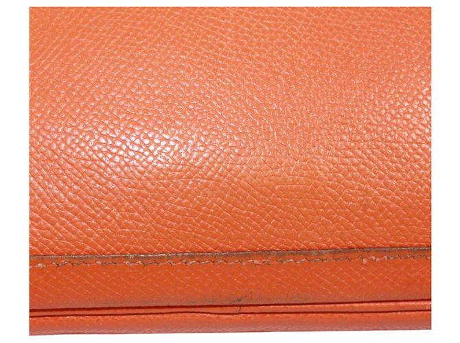 Hermès Borsa Shoulder Pouch Hermes in pelle Epsom Orange Arancione - vista 15