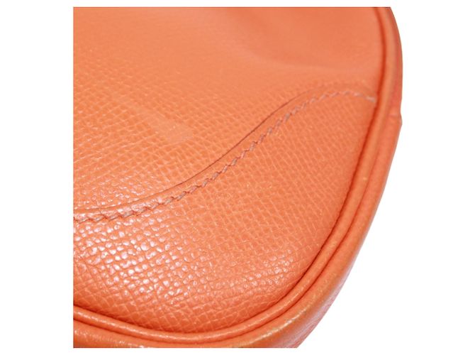 Hermès Borsa Shoulder Pouch Hermes in pelle Epsom Orange Arancione - vista 22