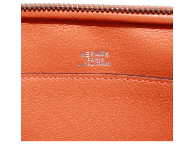 Hermès Borsa Shoulder Pouch Hermes in pelle Epsom Orange Arancione - vista 8